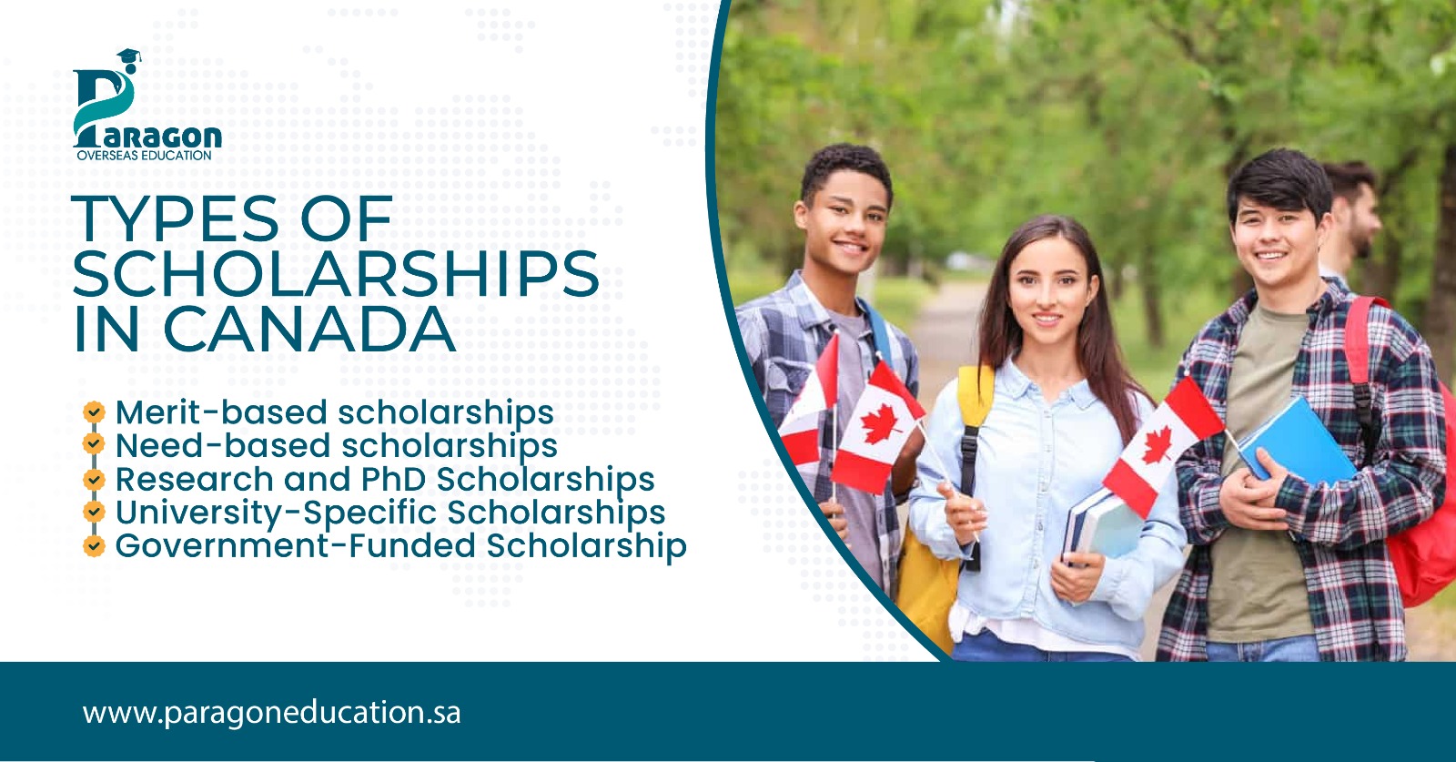 types of scholarships in canada