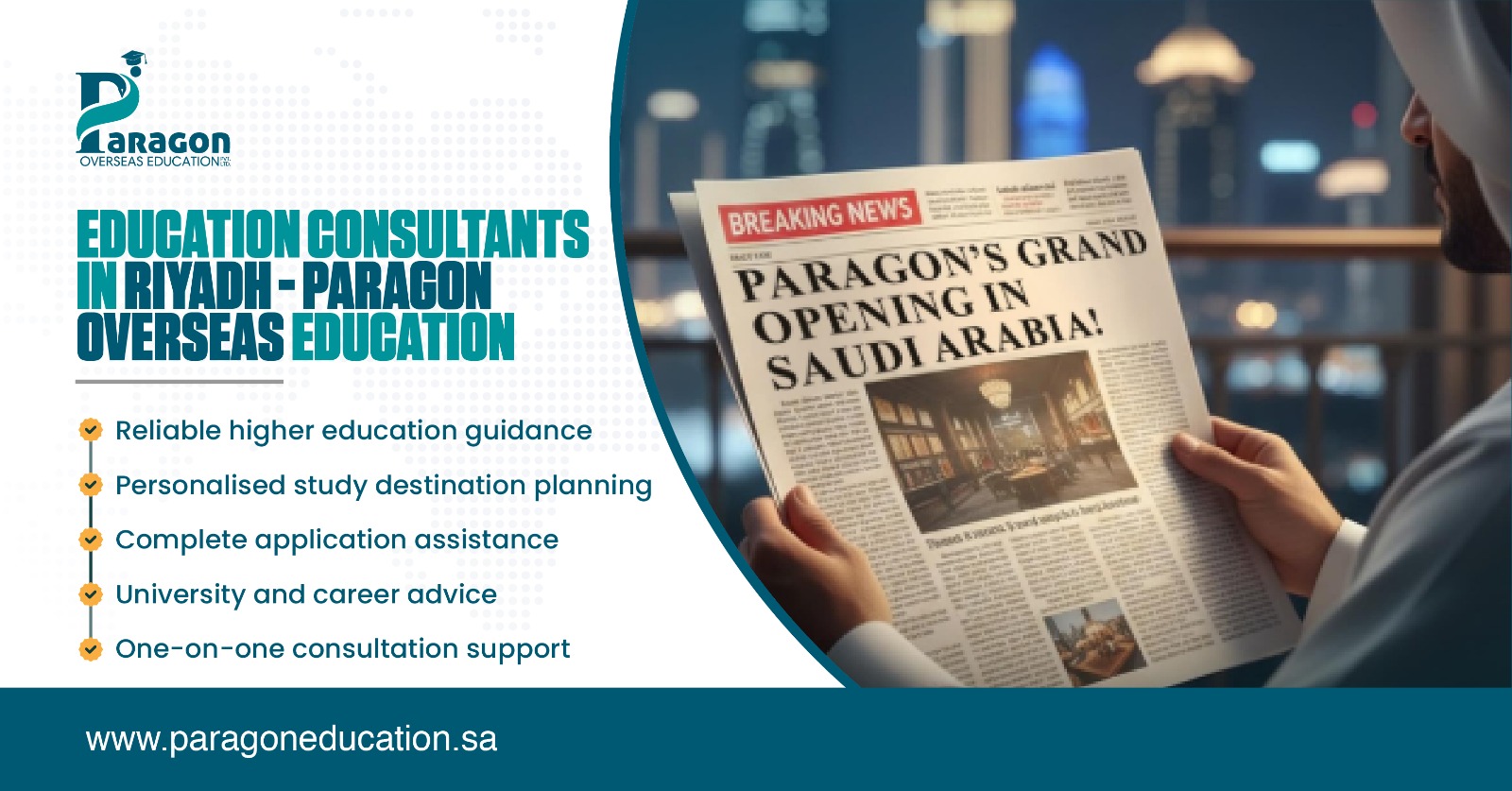 Education Consultants In Riyadh  Paragon Overseas Education